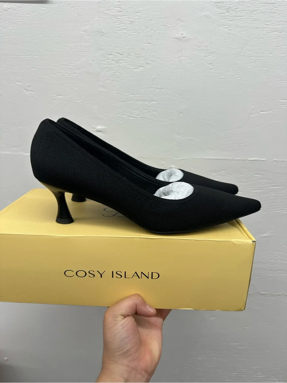 COSYISLAND black kitten heels